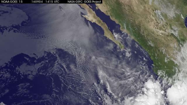 GOES-West Video of Newton