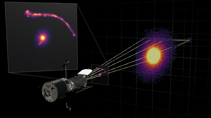 Video still - black hole - observed image