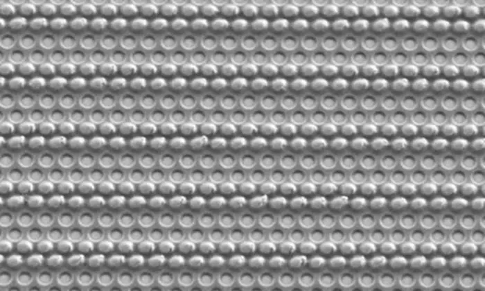 Germanium pillars and air holes embedded in a poly(methyl methacrylate) matrix