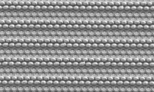 Germanium pillars and air holes embedded in a poly(methyl methacrylate) matrix