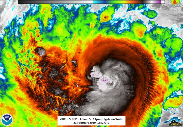 Suomi NPP Image of Wutip