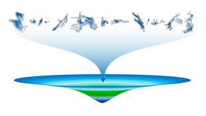 Illustration composite lake