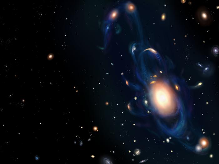 an illustration of galaxies