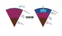 Carbon-rich planet slice illustration