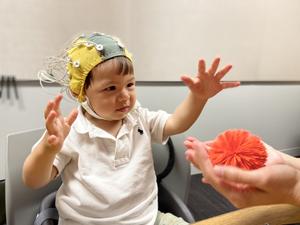Child with EEG Cap
