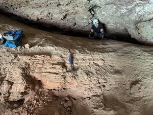 Sediments left behind by a long-gone lake
