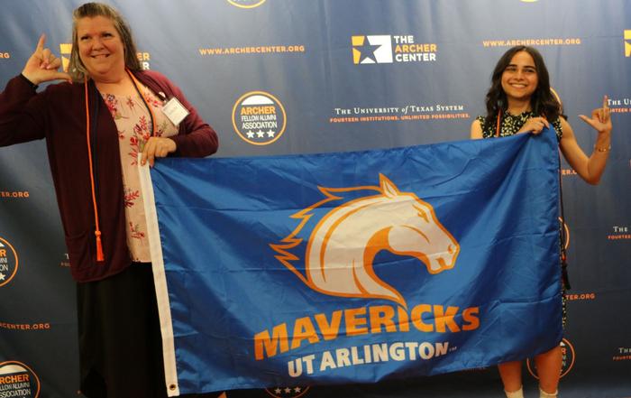 UTA Archer Fellows Lei-Sea Sky and Serena Karim