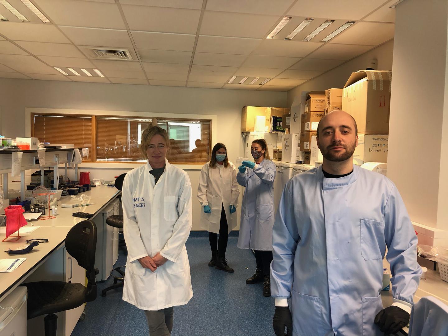 Dr Floudas and the team