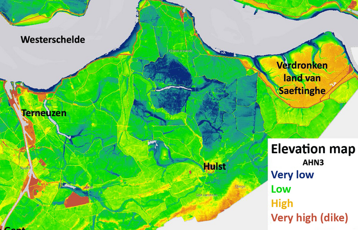 Elevation map