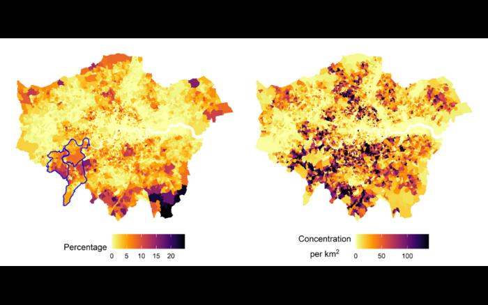 Estimated prevalence and concentration of wood fuel heat sources by Lower Super Output Area (LSOA)