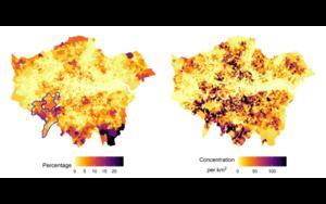 Estimated prevalence and concentration of wood fuel heat sources by Lower Super Output Area (LSOA)