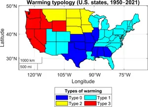 41 US States are getting warmer, all in slightly different ways