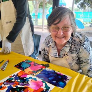 Art program participant, Tricia