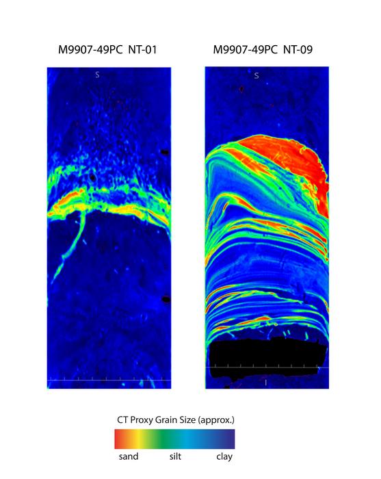 CT scans of sediment cores