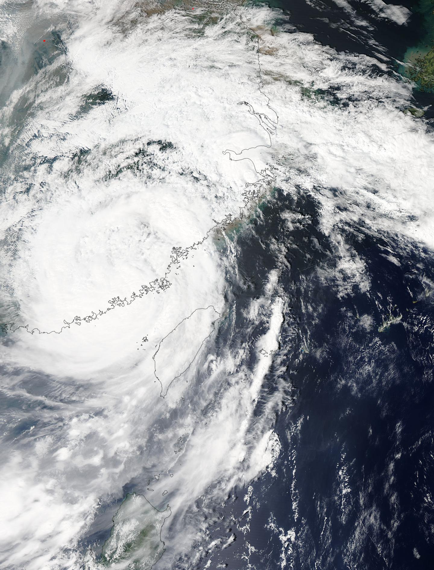 MODIS Image of Dujuan