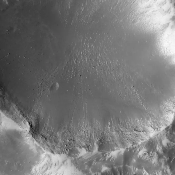 Rockfalls on Mars