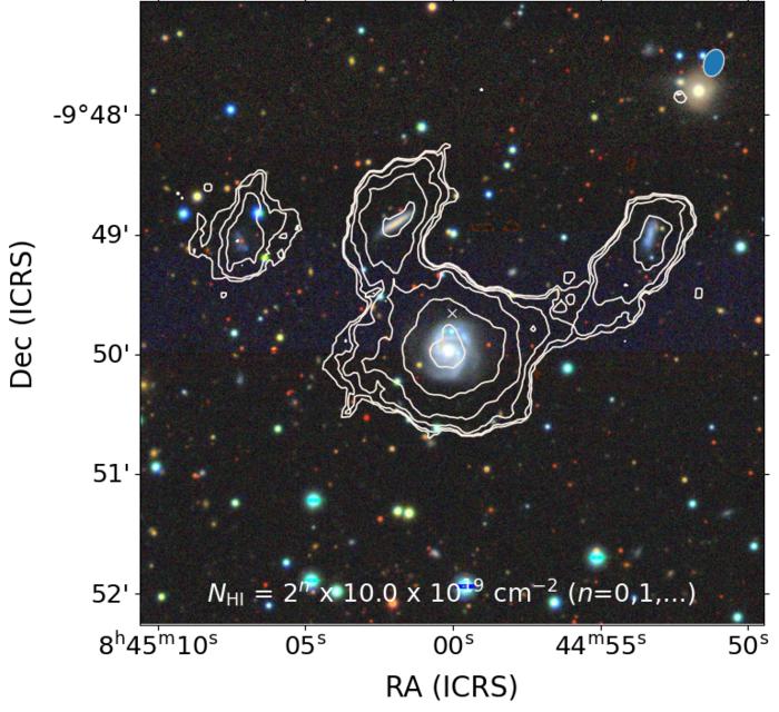 Four nearby galaxies