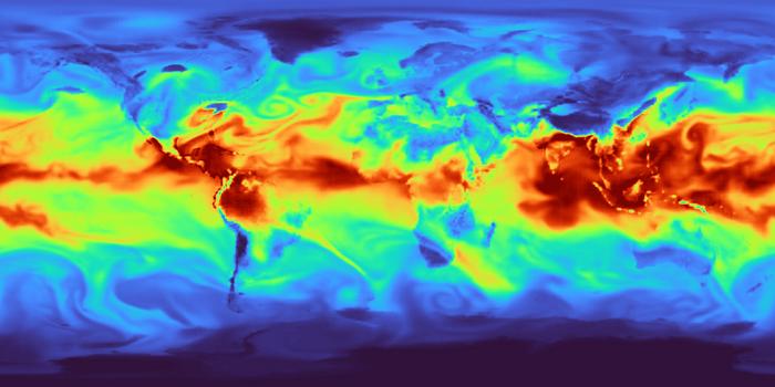 Satellite image with coverage restored by AI