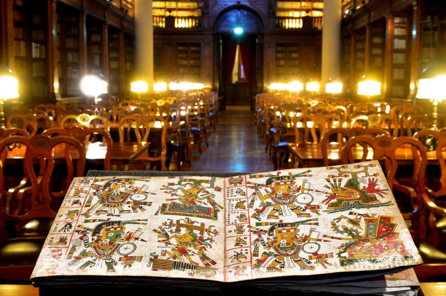 The Codex Cospi at the Bologna University Library (detail)