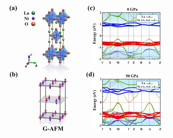 Pressure Turns a Nickelate Metallic Without Erasing Its Magnetism
