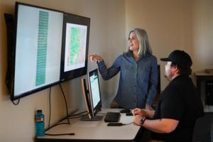 Drone imagery of soybean yield trials