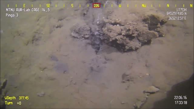 Methane Bubbles from Arctic Ocean Floor