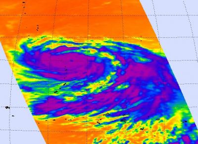 NASA Infrared Image of Typhoon Ma-on