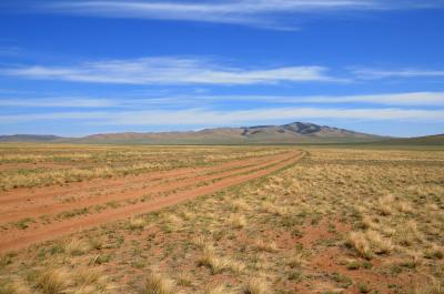 Desert Steppes in Yol Valley in Mongolia