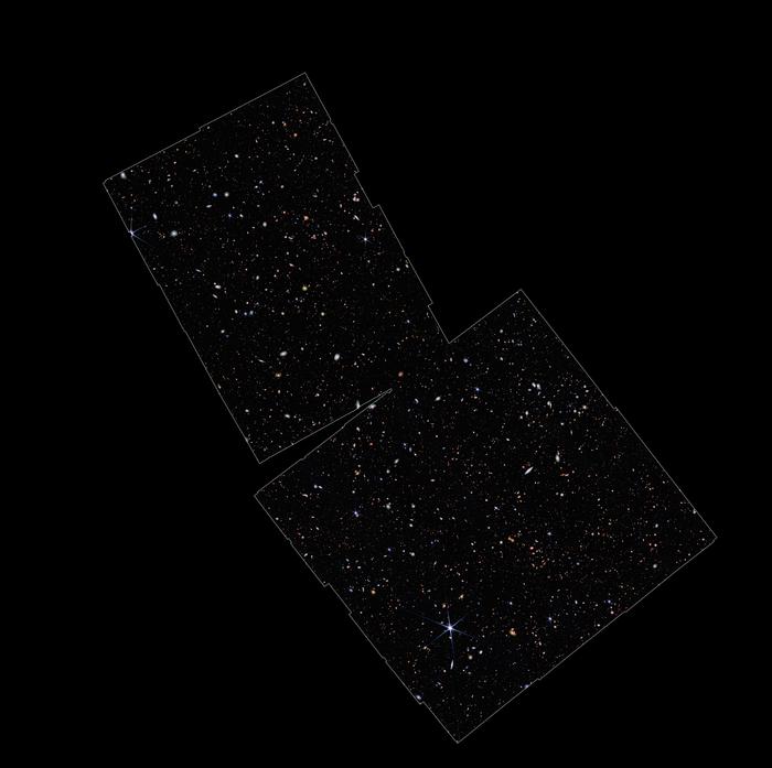 JADES area of space as seen by the JWST