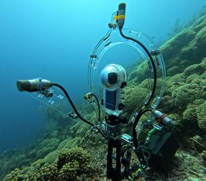 Image of the FishEye UPAC-360 device deployed