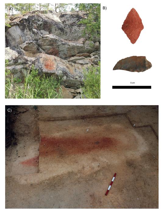Figure 1: Ochre from Stone Age ritual contexts