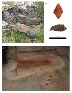 Figure 1: Ochre from Stone Age ritual contexts