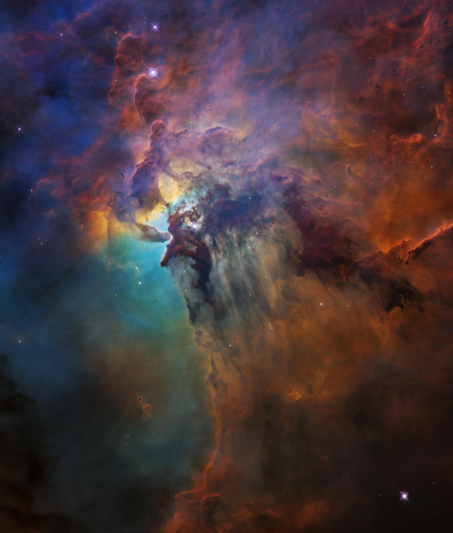 New Hubble View of the Lagoon Nebula