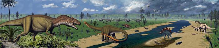 Dinosaur mural