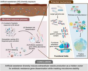 Artificial sweetener diversity promotes extracellular vesicle–mediated spread of antibiotic resistance in soil.