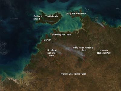 NASA Sees Bushfire Continue in Australia's Northern Territory