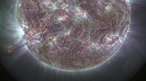 A spectacular eruption from the Sun