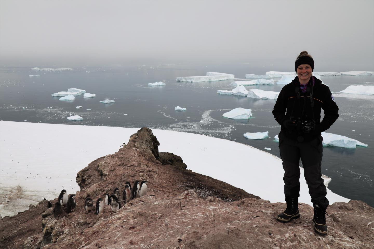 Jasmine Lee in Antarctica