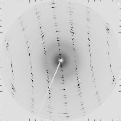 Laue Diffraction Image of Sepiolite