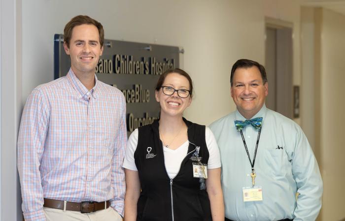 Image of pediatric cancer physicians and genetic counselor at Golisano Children's at UK