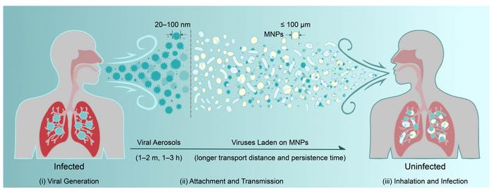 Airborne micro- and nanoplastics: hidden vectors for human infection?