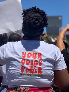 "Your voice has power" Demonstration in Cape Town, May 2023