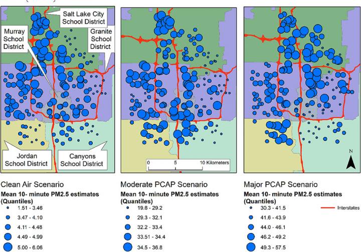 Salt Lake County PM 2.5 levels