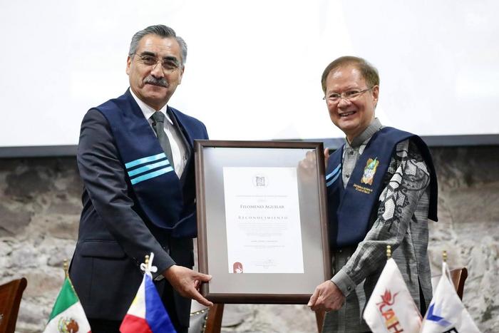 Ateneo historian Filomeno Aguilar honored by Universidad Autónoma del Estado de Hidalgo