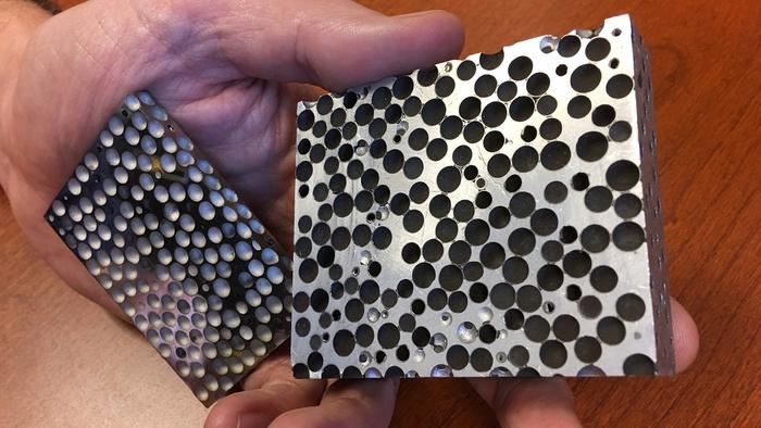 Composite metal foam has promising suite of characteristics