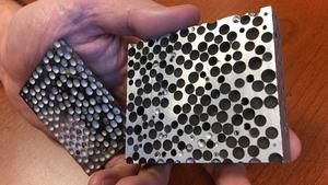 Composite metal foam has promising suite of characteristics