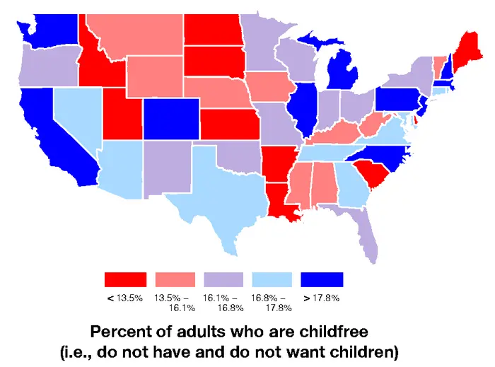 The spatial distribution of the U.S. childfree population: Does state context matter?