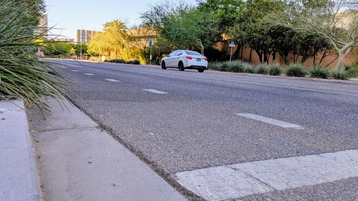 Asphalt near Arizona State University campus