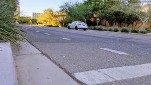 Asphalt near Arizona State University campus