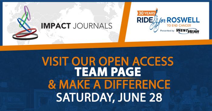 Impact Journals Sponsors Open Access Team in 2025 Ride for Roswell